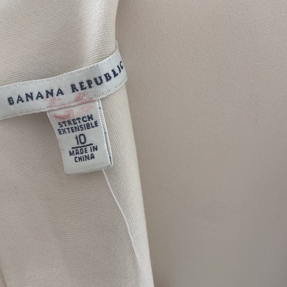 Banana Republic White Stretch Lined Dress - Picture 8 of 8
